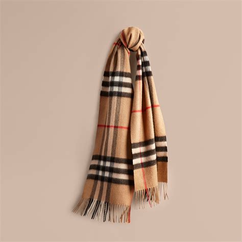 the classic check cashmere scarf burberry gilt|authentic burberry cashmere scarf.